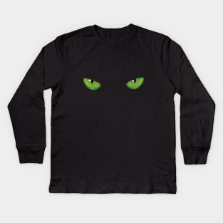 Cat Eyes Kids Long Sleeve T-Shirt